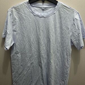 Lululemon Crew Neck T-Shirt Men's Medium Light Blue Performance Tech Gym Workout